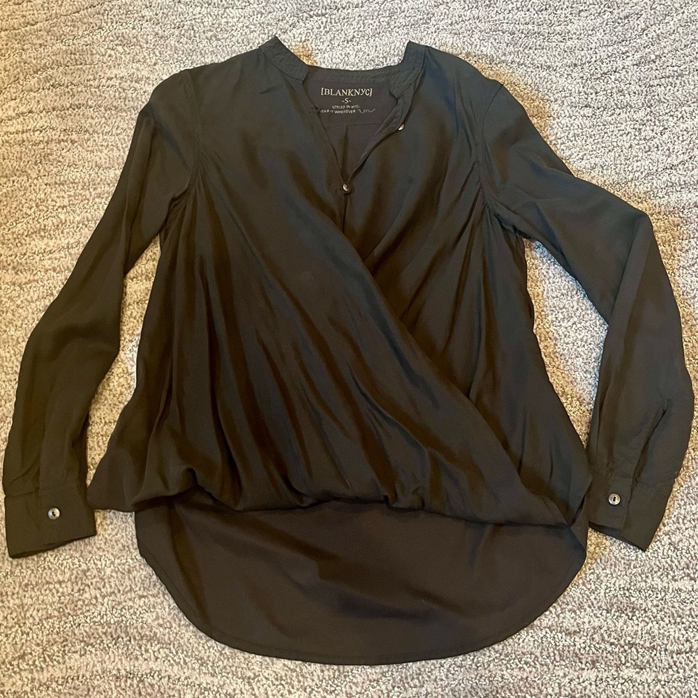 Blank NYC Drape Long Sleeve Top
